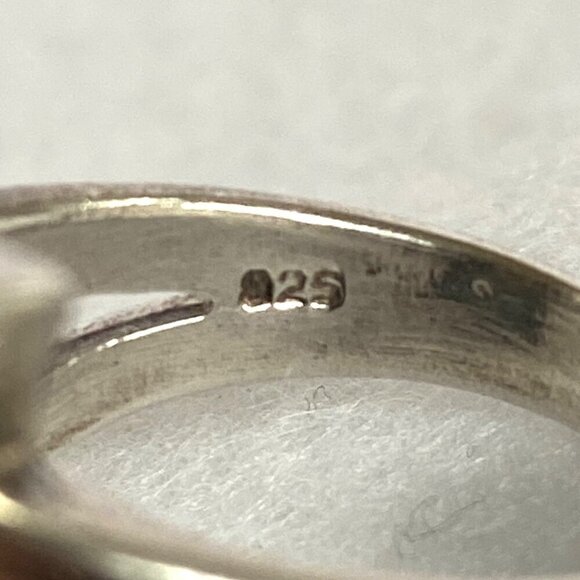 Sterling Silver 925 Multi Color Oval Cubic Zirconia CZ Ring Sz 7.75 - Picture 10 of 16